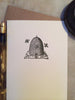 Green Grape Press Bee Skep Small Folded Cards- Set Of 6