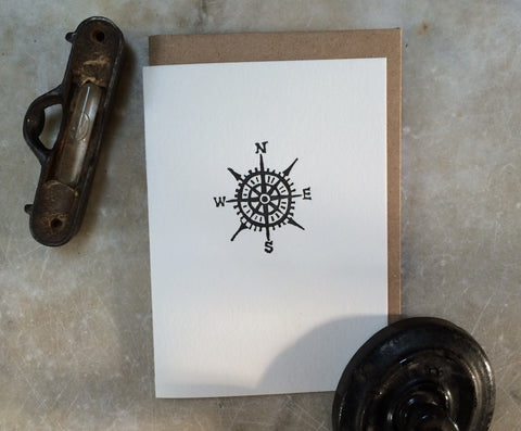 Green Grape Press-  Compass Rose Folded Cards